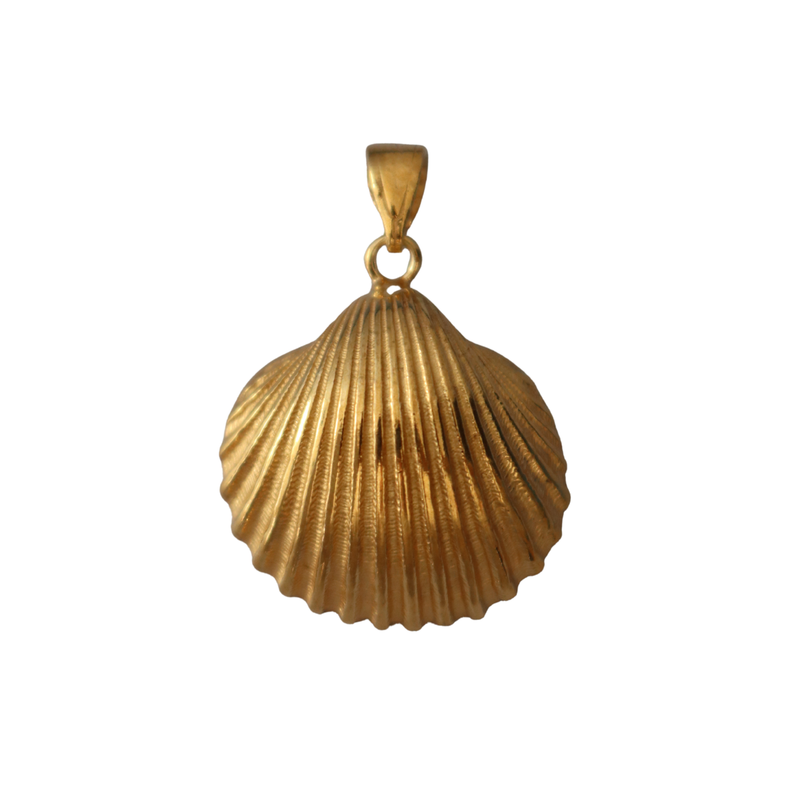 shell pendant - gold