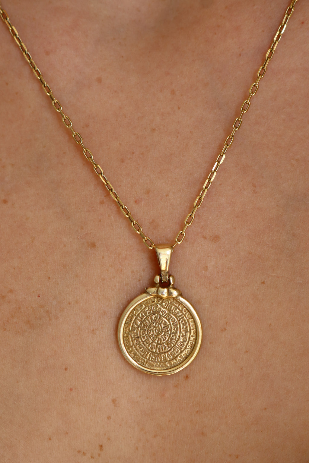 Cretan Coin Pendant - Gold