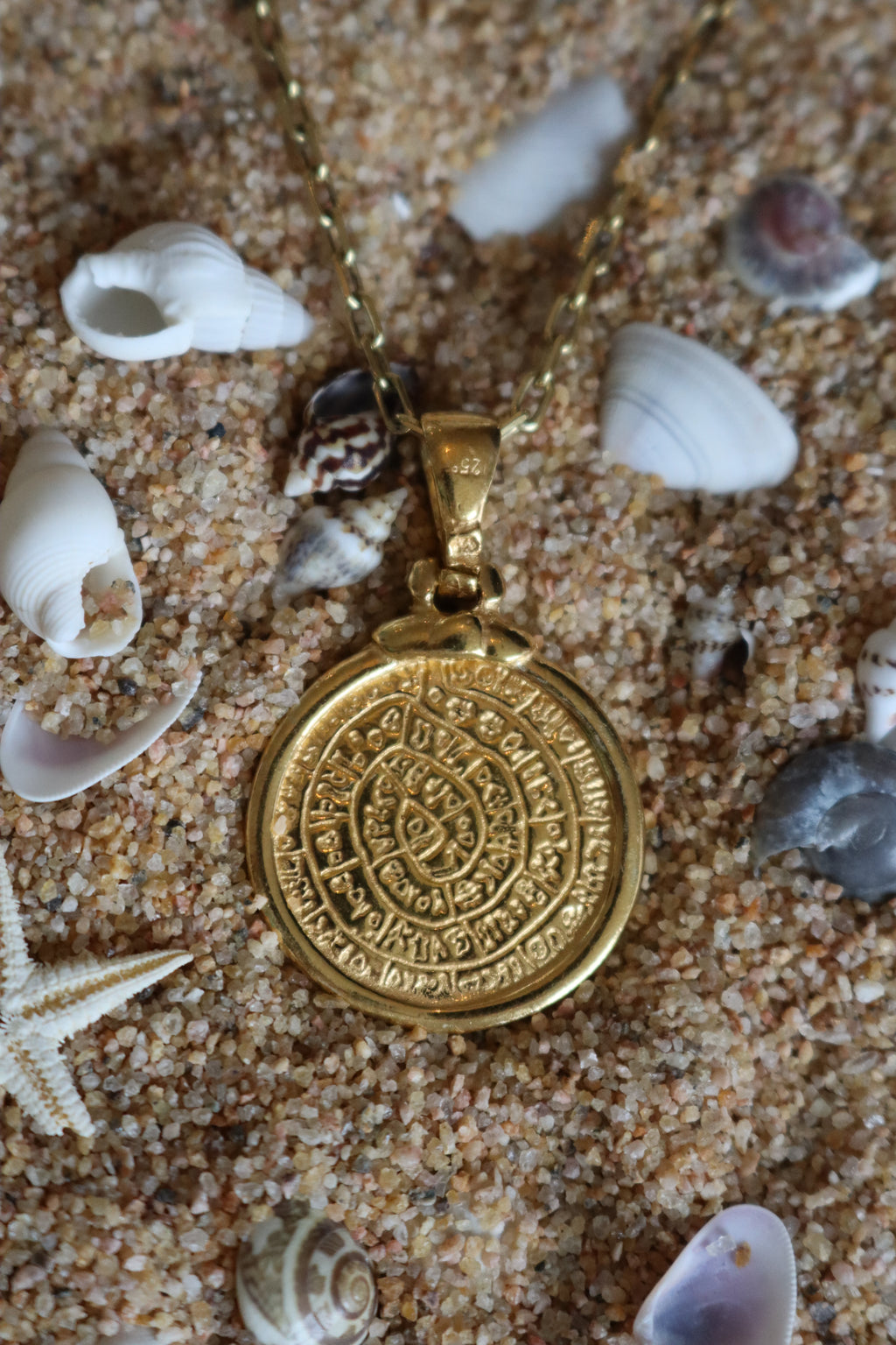 Cretan Coin Pendant - Gold