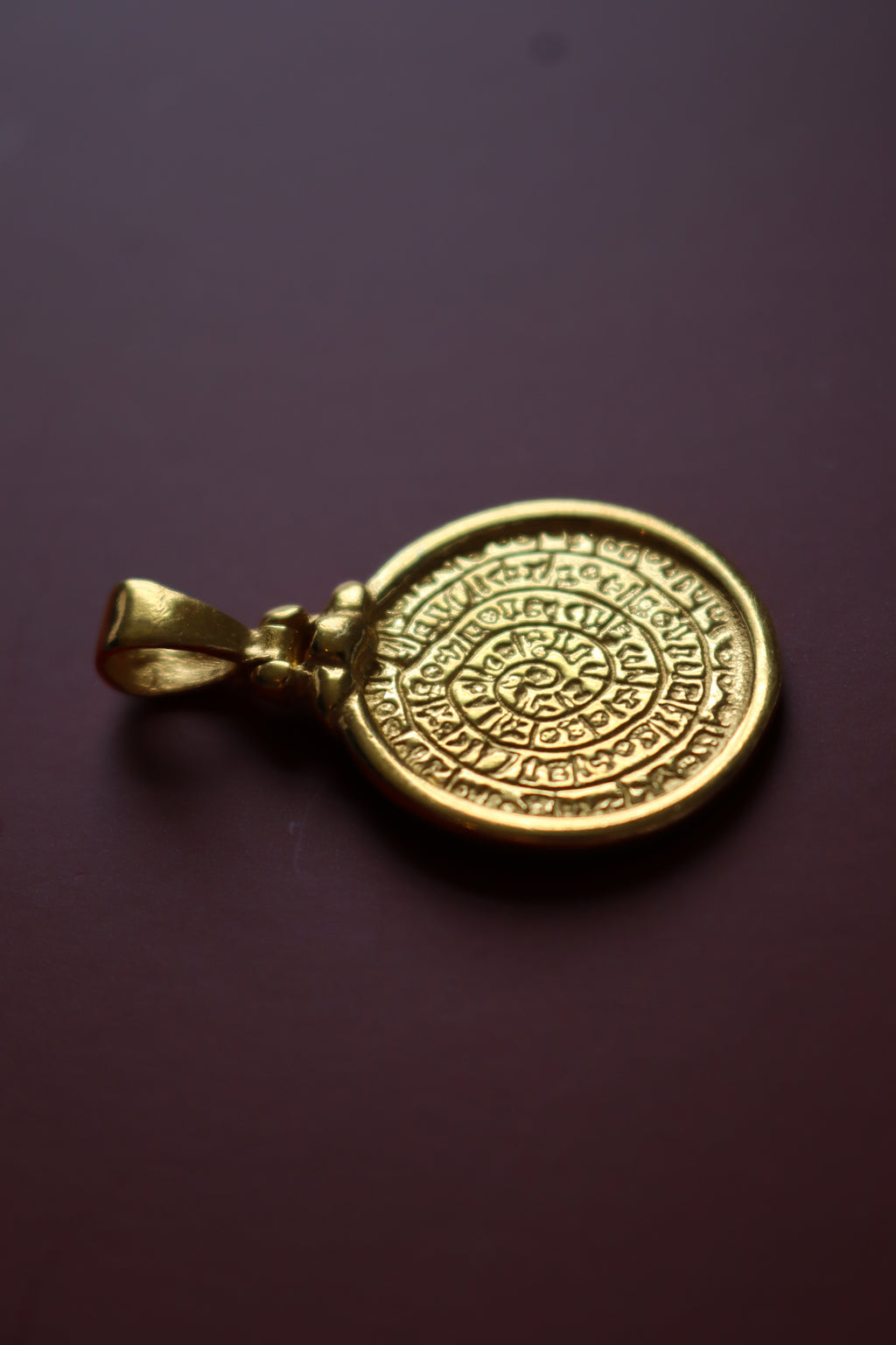 Cretan Coin Pendant - Gold