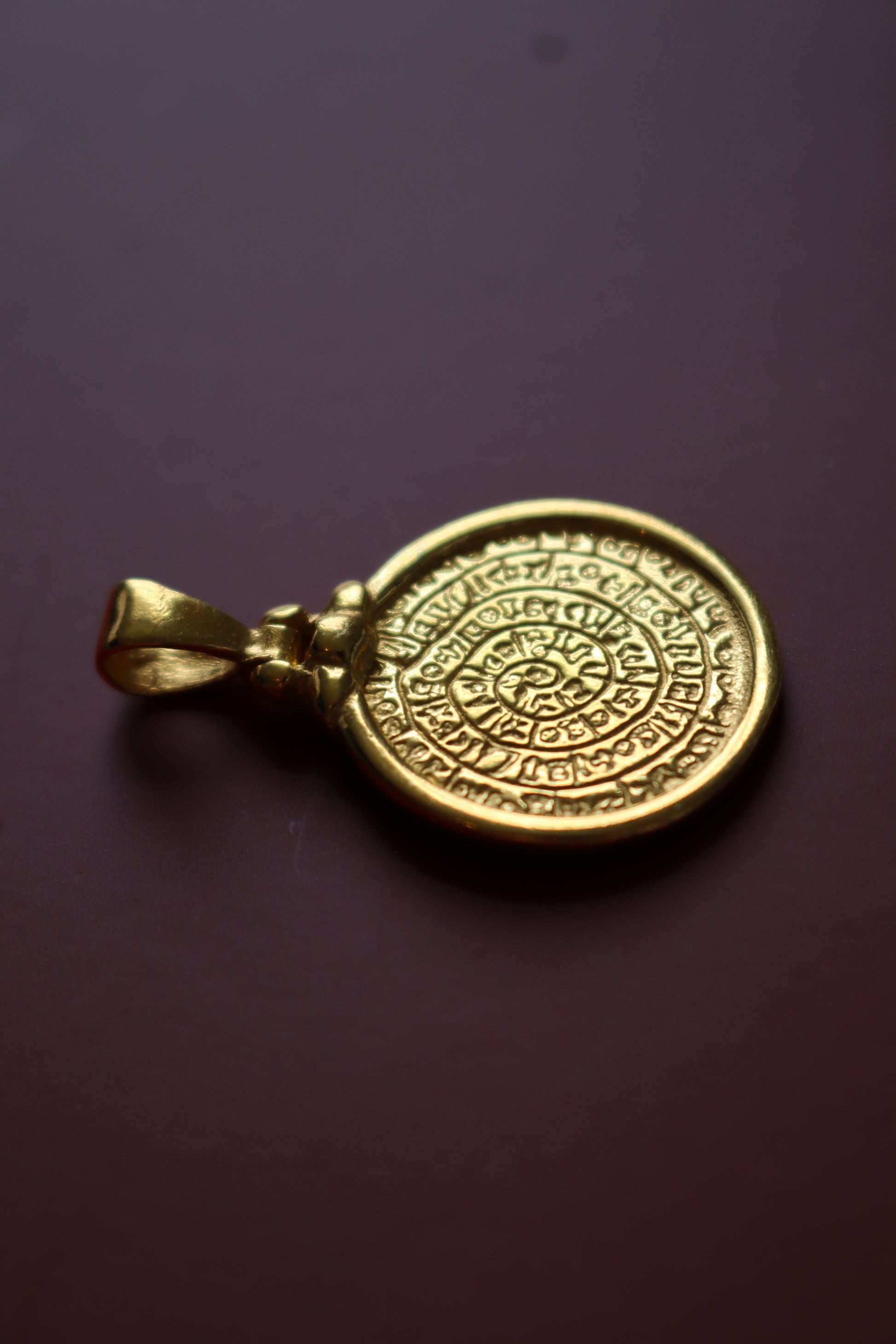 Cretan Coin Pendant - Gold