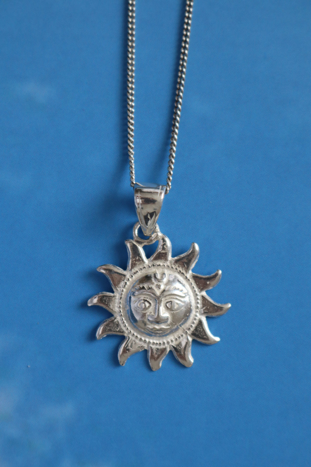 Helios Pendant Necklace- silver