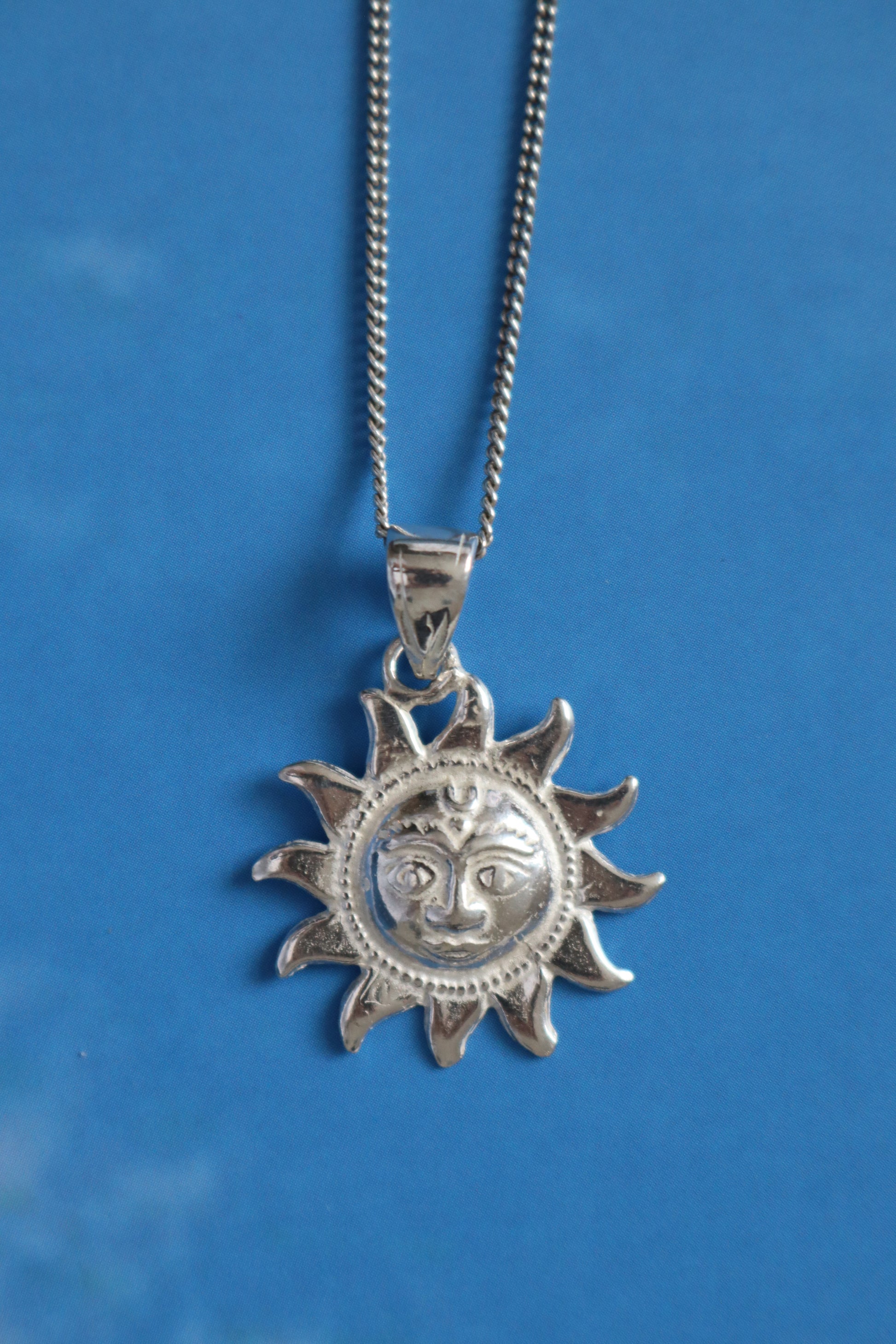 Helios Pendant Necklace- silver