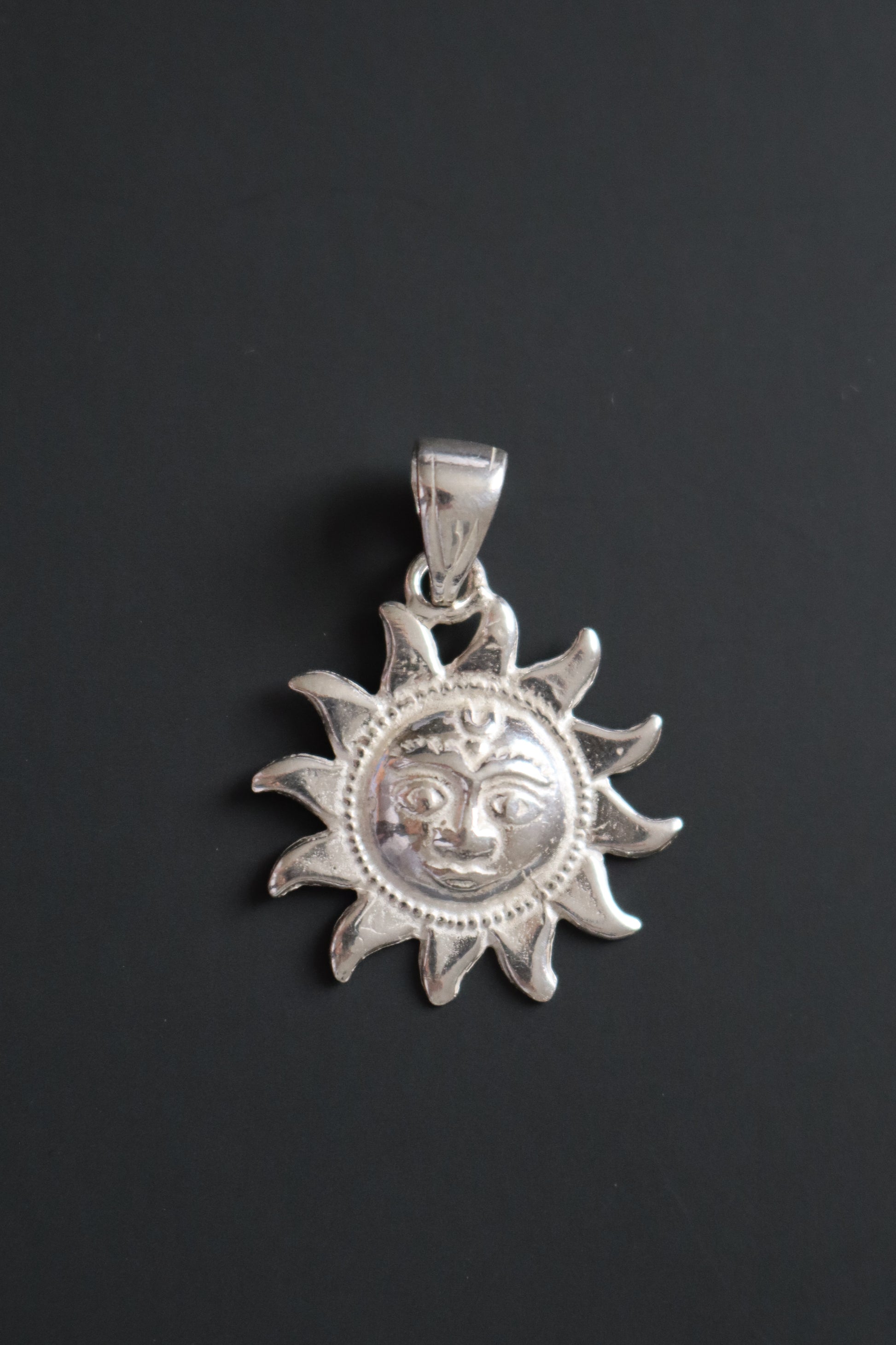 Helios Pendant Necklace- silver