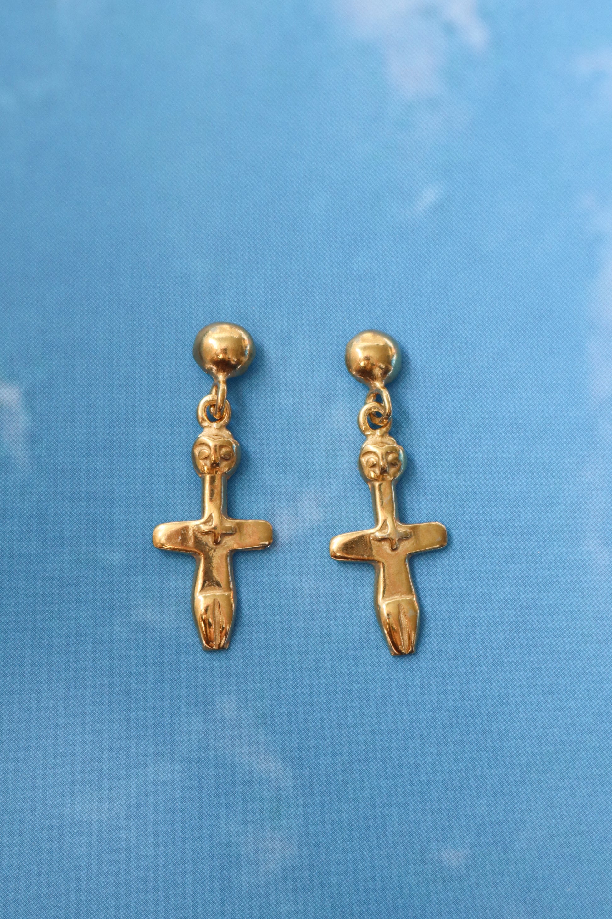 The Idol of Pomos Earrings - Gold