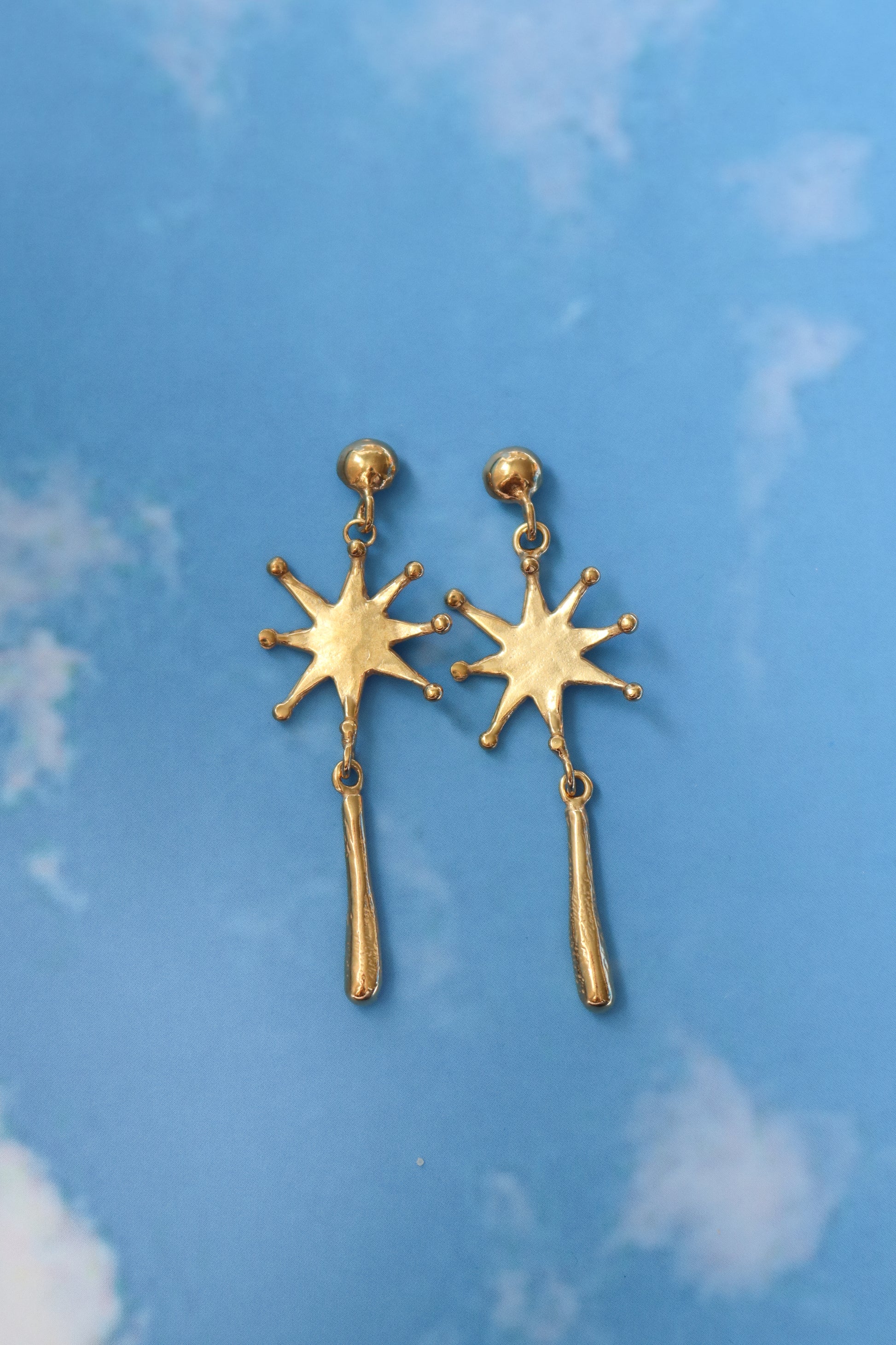 Shooting Star Earrings  - Gold
