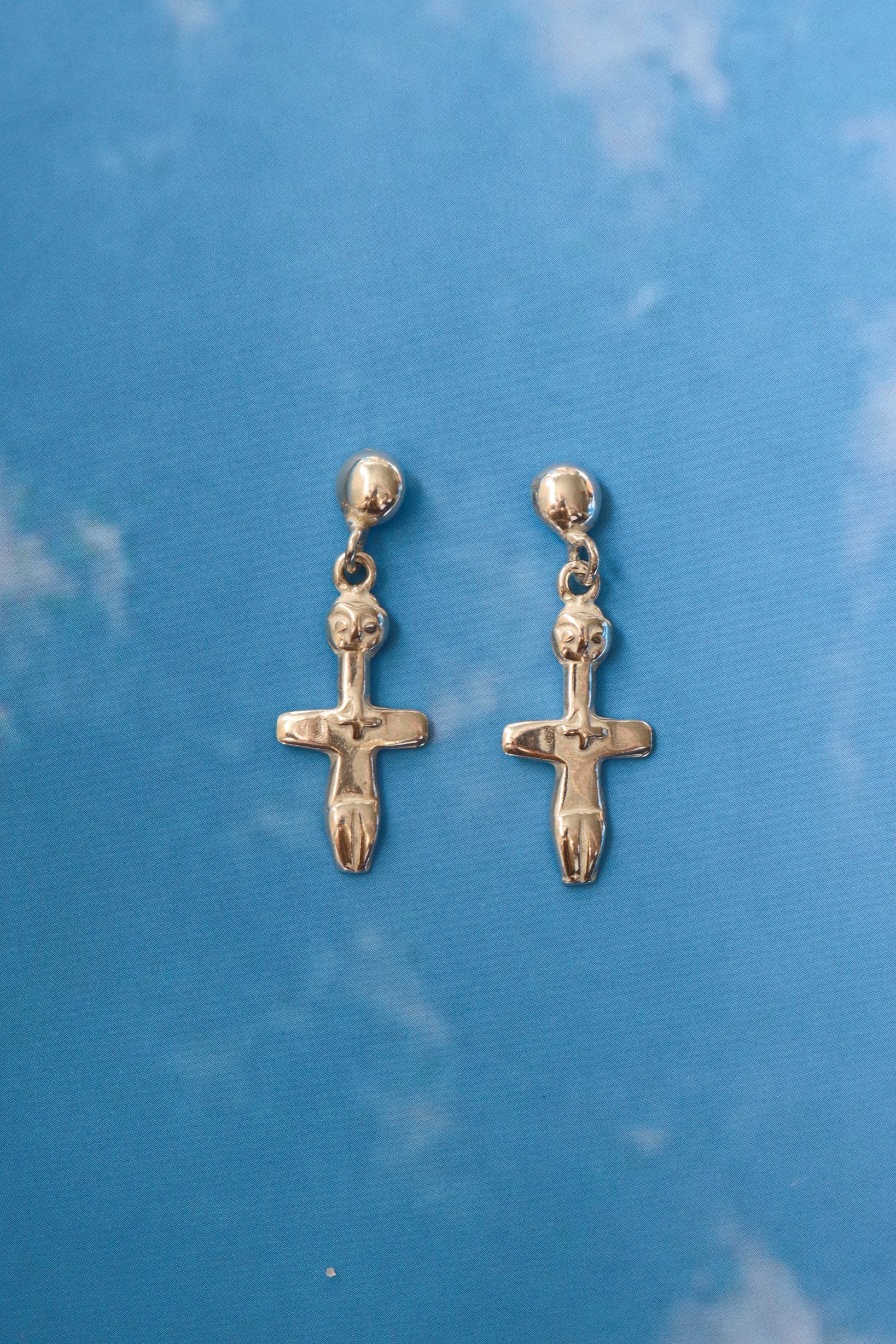 The Idol of Pomos Earrings - Silver